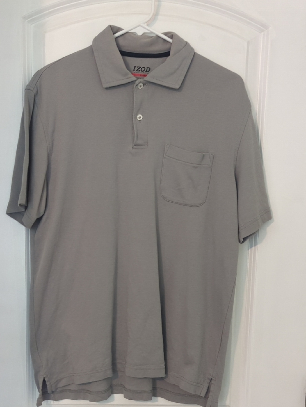 Izod Men's Light Gray Pocket Polo